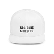 God, Guns, and Diesels Cap (White)