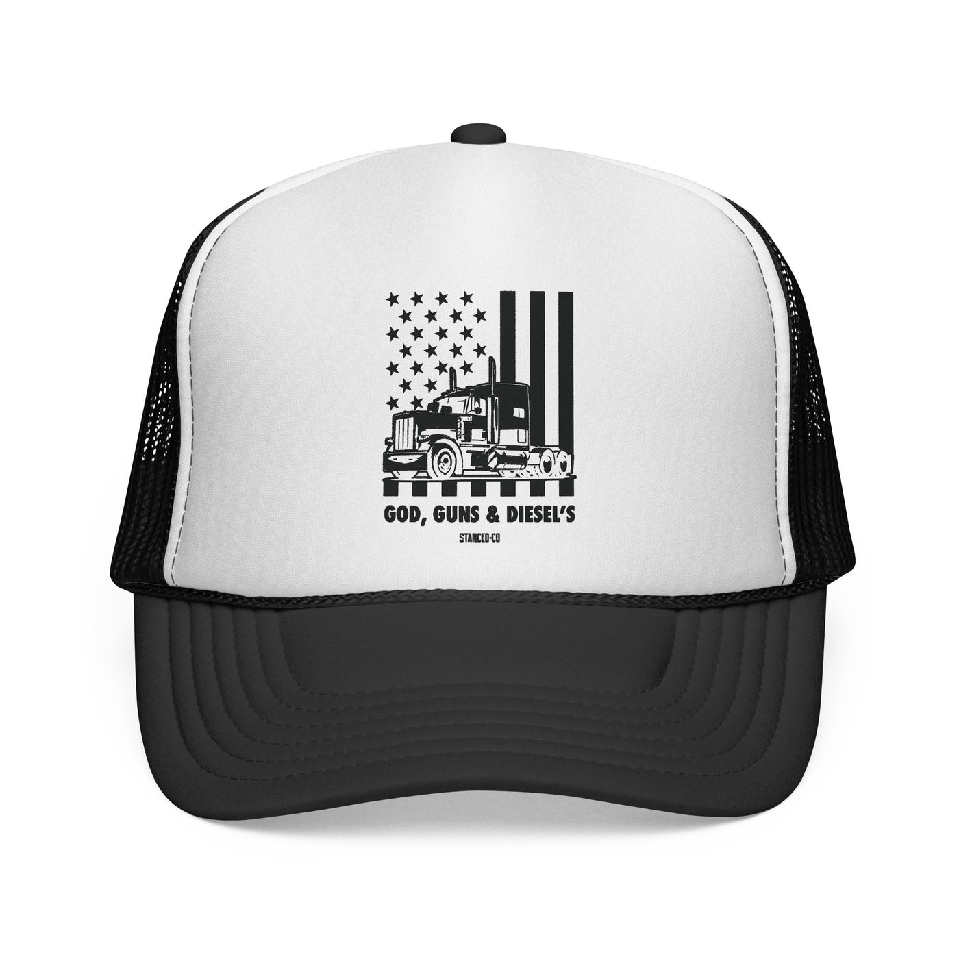 God, Guns, and Diesel Trucker Hat