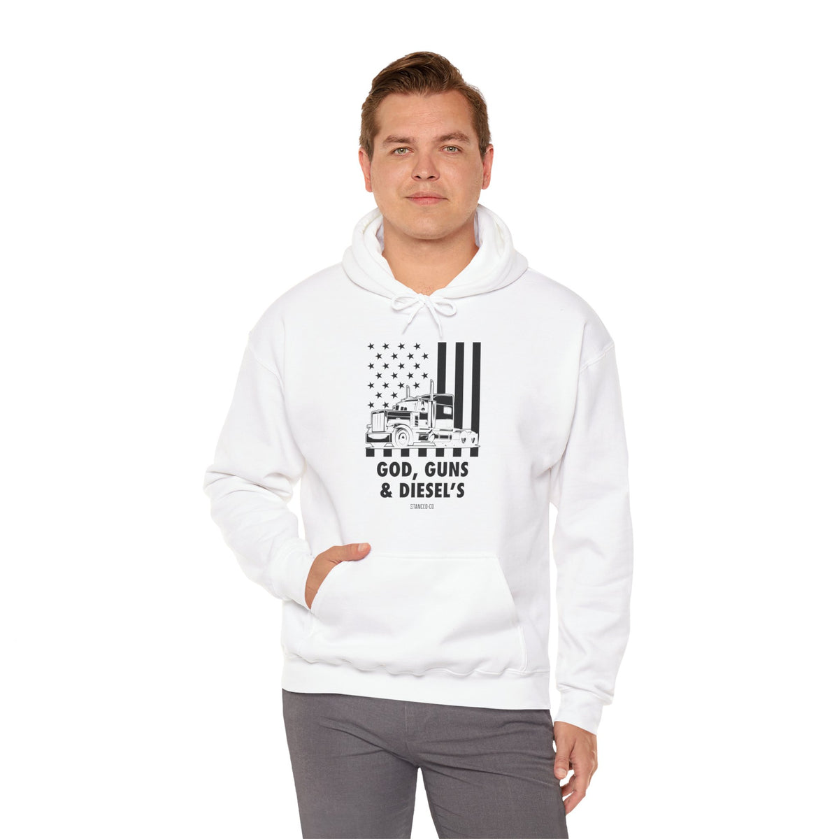 God, Guns, and Diesels Hoodie