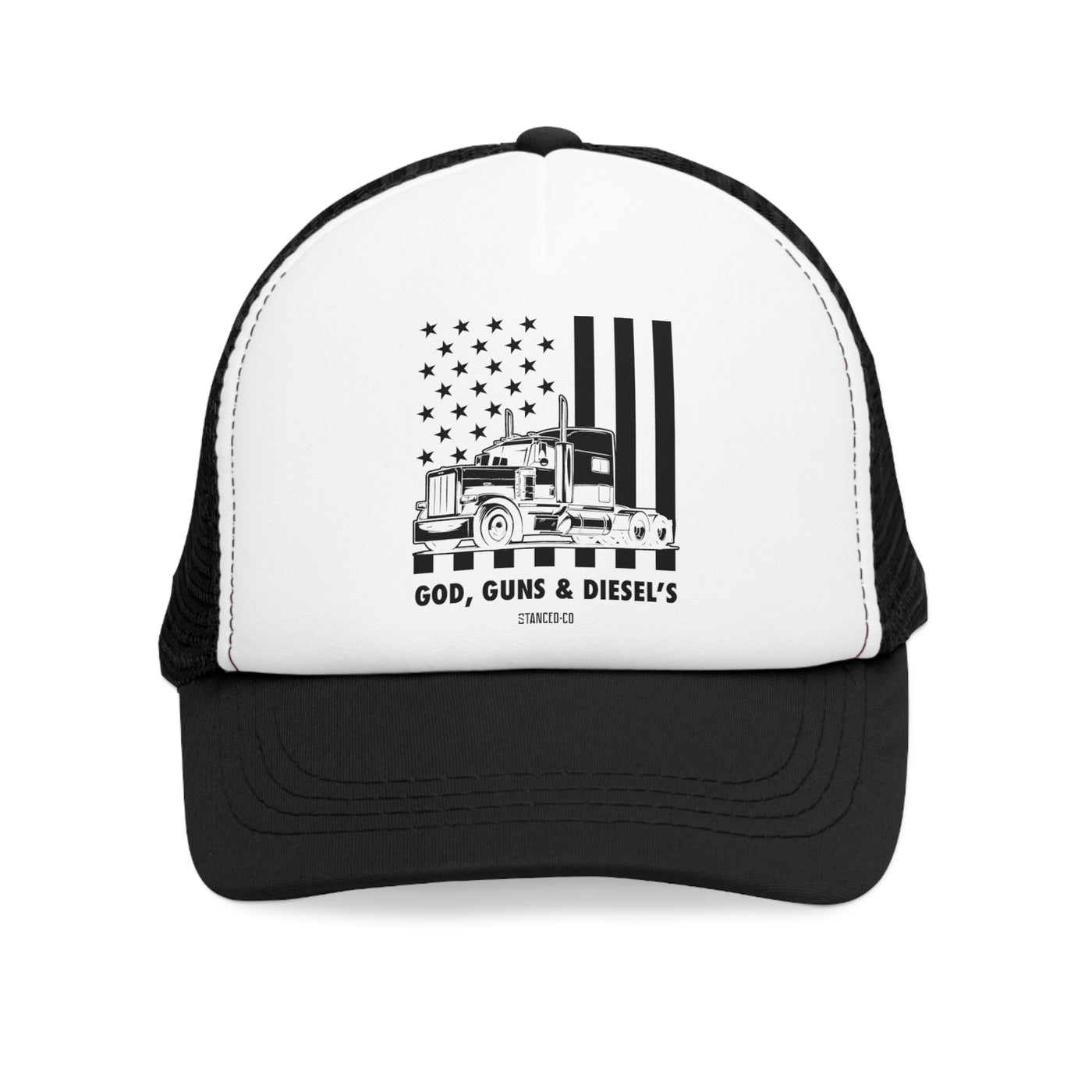 God, Guns, and Diesel Trucker Hat